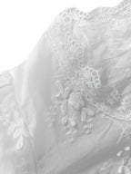 Sarah Express Women's Lace Detail Button Up Shirt