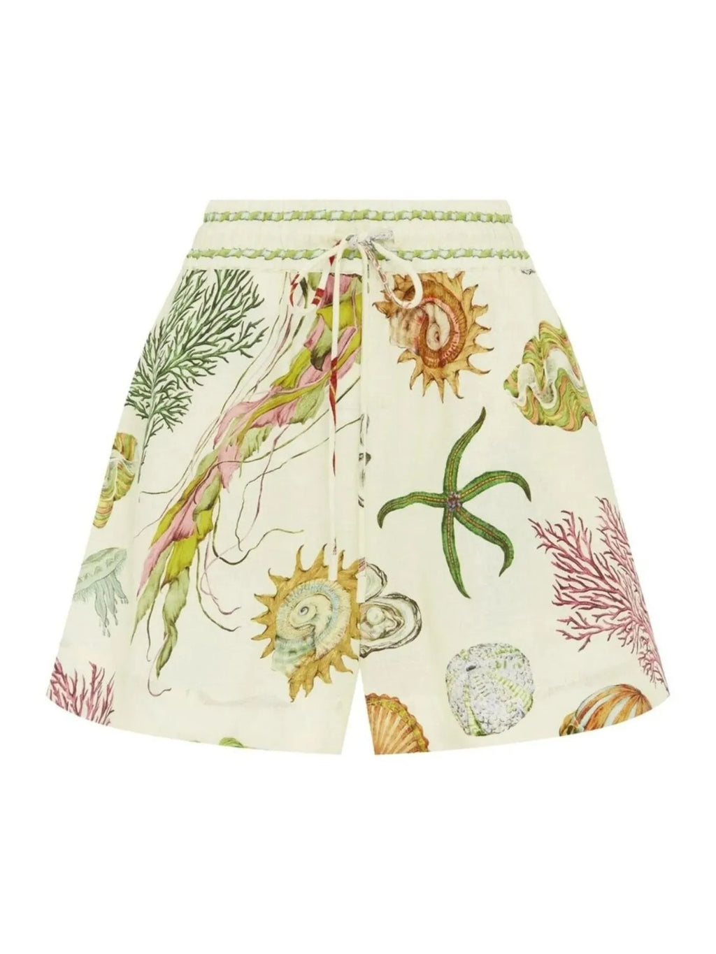 Sarah Express Women's Printed Button Up Shirt and Shorts Set