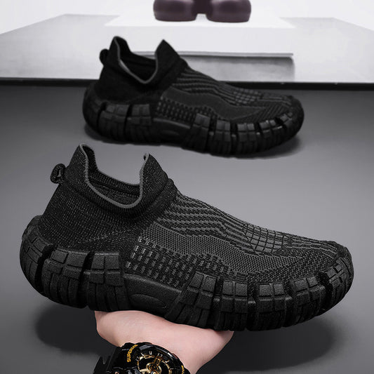Sarah Express Breathable Mesh Lace-Up Men's Casual Sports Sneakers
