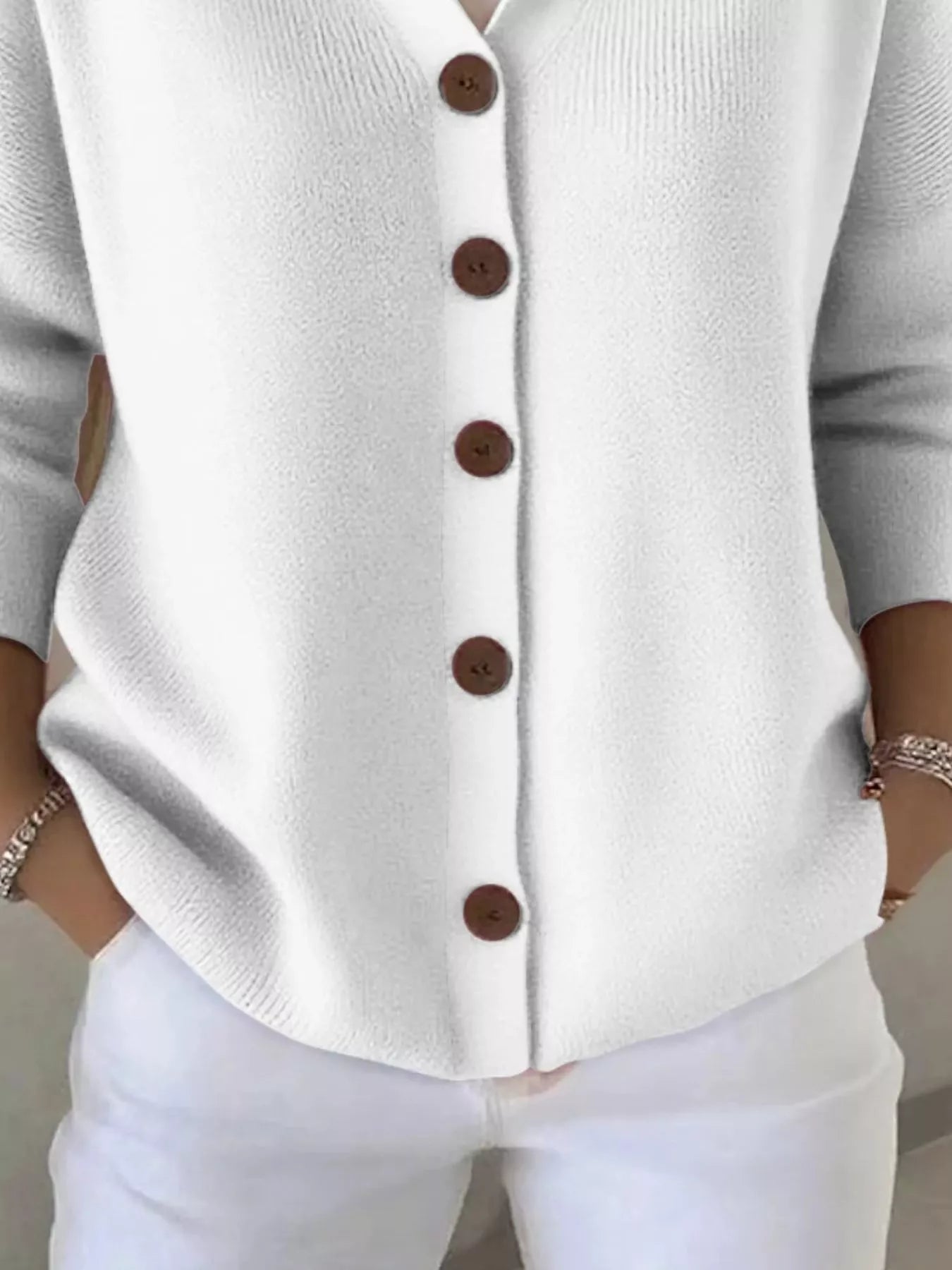 Sarah Express Women's Hooded Button-Front Soft Knit Cardigan Plus Size