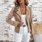 Women's Slim Fit Cardigan Jacket Long Sleeve Professional