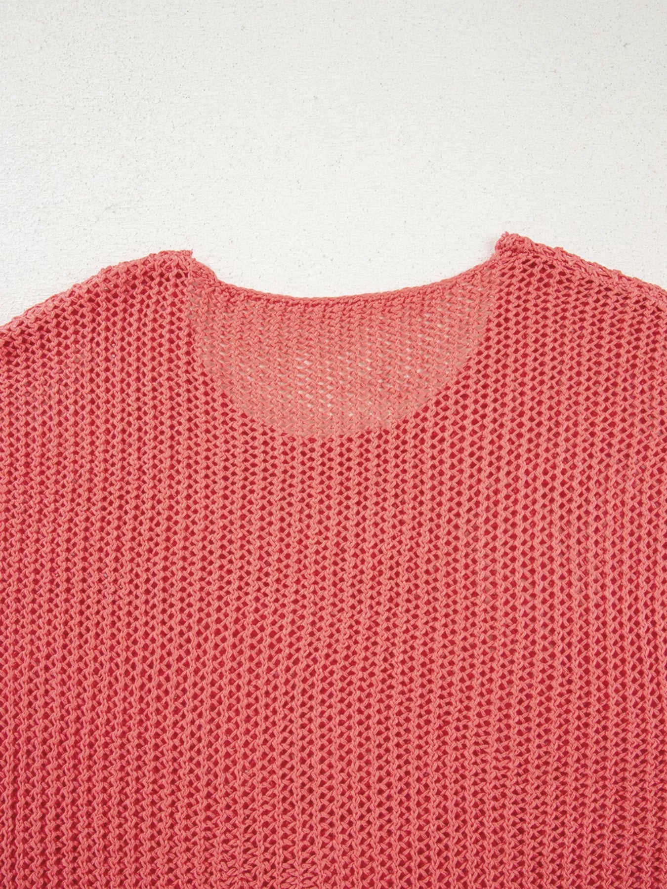 Sarah Express Women's Crochet Hollow Out Long Sleeve Knit Top