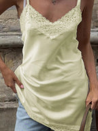 Sarah Express Women's Lace Detail V-Neck Cami