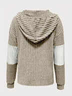 Sarah Express Women's Color Block Drawstring Long Sleeve Hoodie