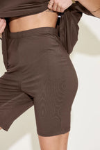 Women's Plus Size V-Neck T-Shirt & Shorts Lounge Set | Fast Shipping
