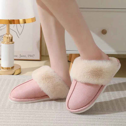 Sarah Express Plush Fur Slippers - Warm Non-Slip Indoor House Shoes