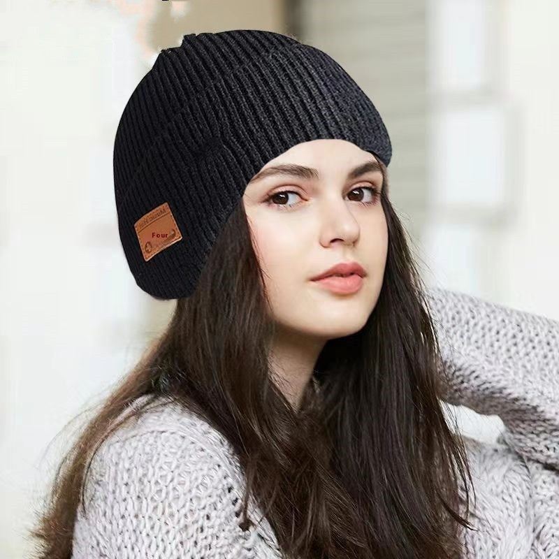 Wireless Bluetooth Knitted Beanie Winter Hat | Sarah Express