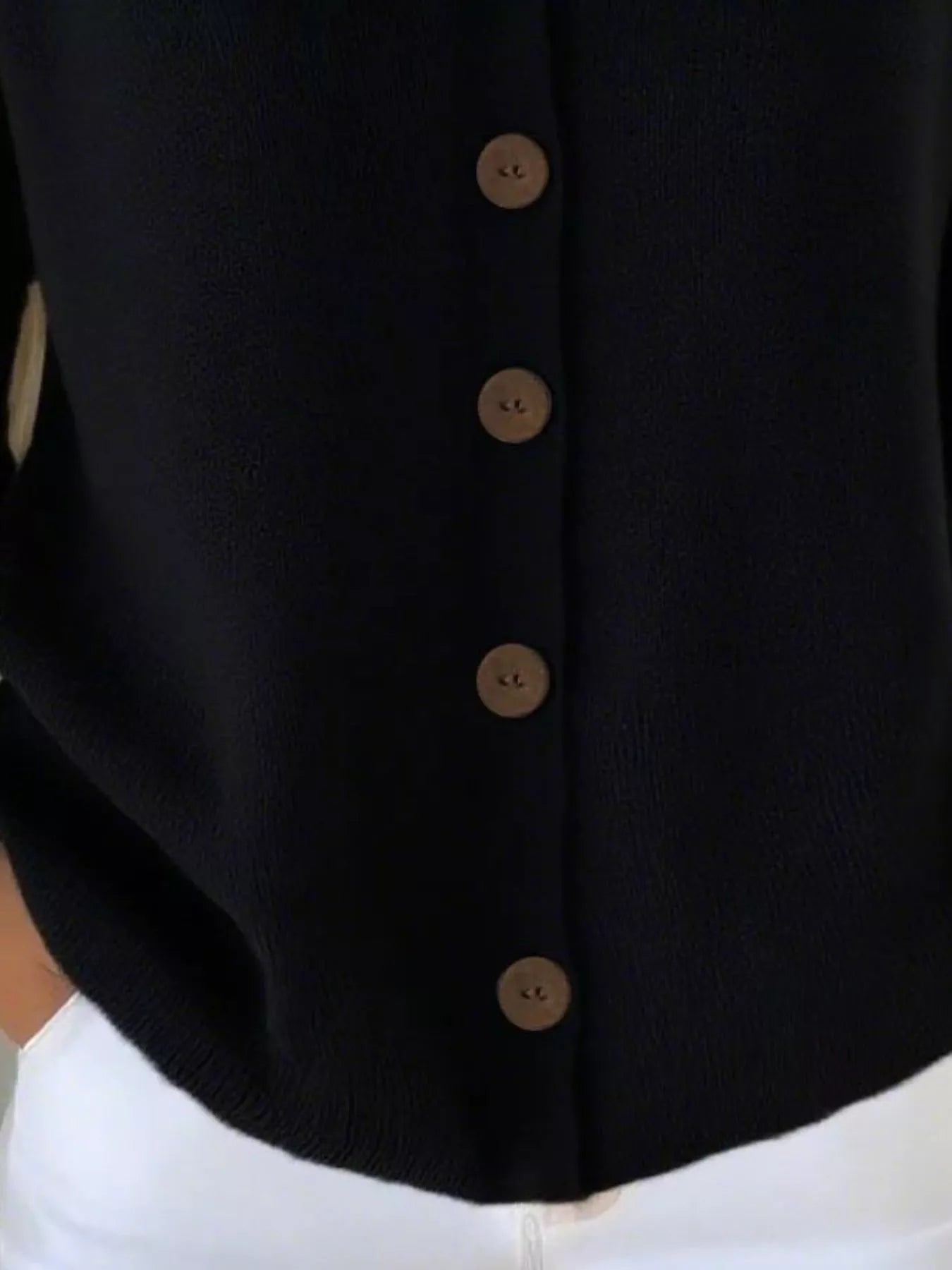 Sarah Express Women's V-Neck Button-Down Knit Cardigan Plus Size