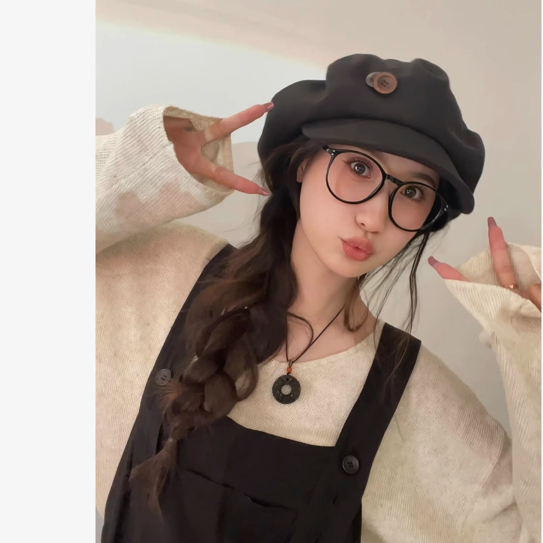 Cloud Dome Woolen Winter Hat Warm Breathable