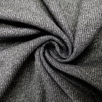 Ribbed Mock Neck Long Sleeve T-Shirt Slim Fit Layering Top