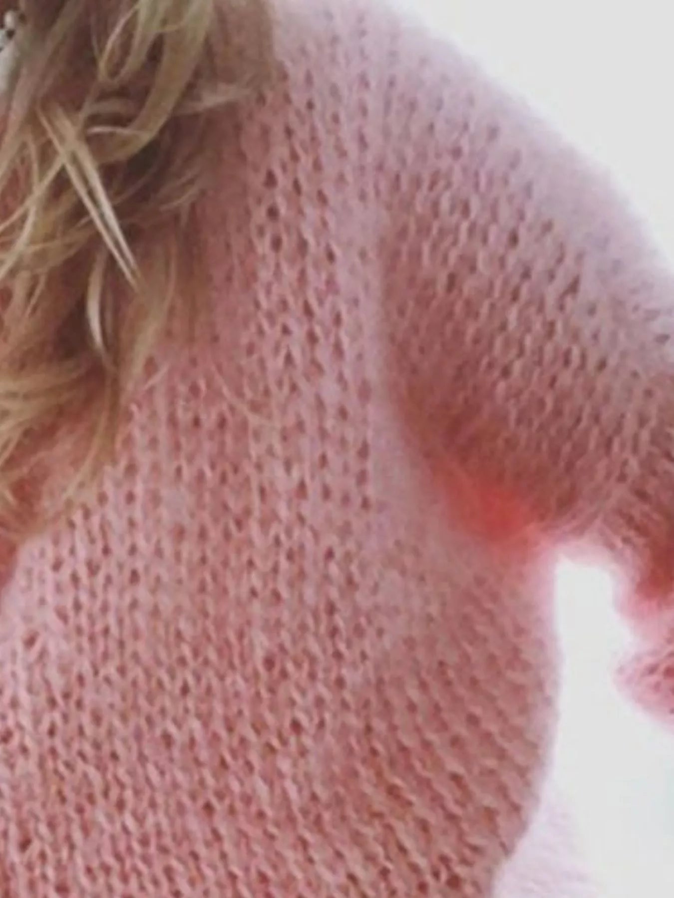 Trendsi Fuzzy Round Neck Sweater