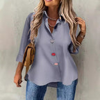 Women's Button Front Cardigan Shirt - Long Sleeve Casual Top