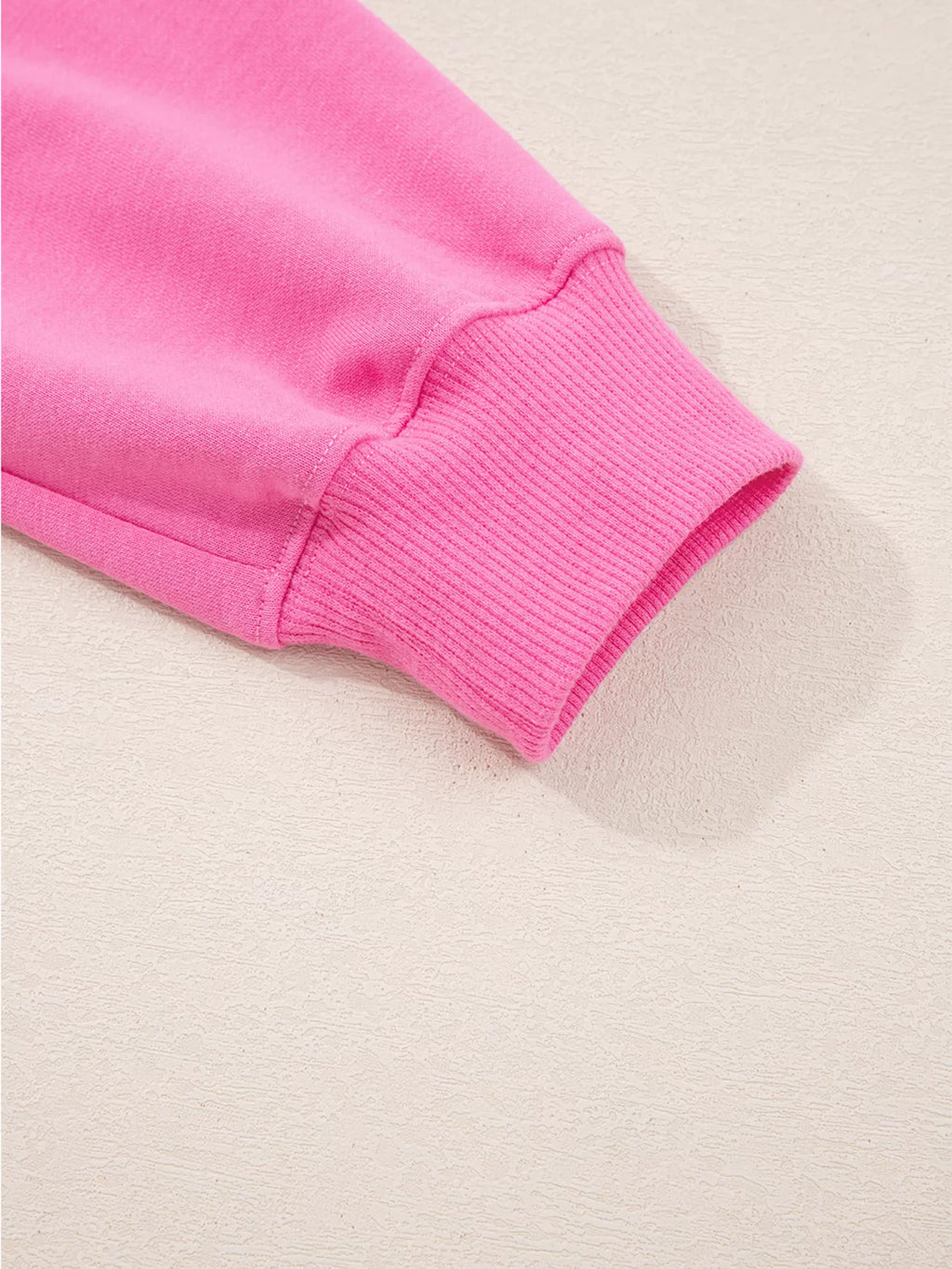 Sarah Express Women's Solid Color Collared Pullover and Central Seam Pants Set