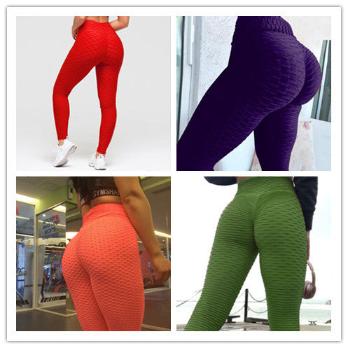 Women's High Waist Scrunch Leggings Textured Booty Lifting Activewear Yoga Pants