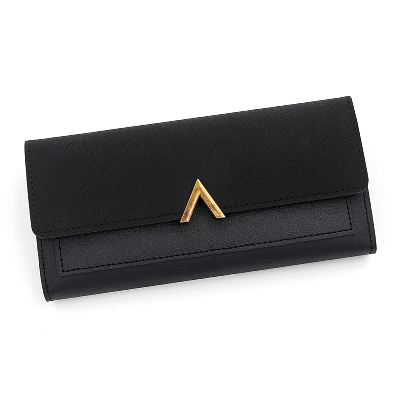 Sarah Express Long Wallet | PU Leather Multi-Card Organizer Black