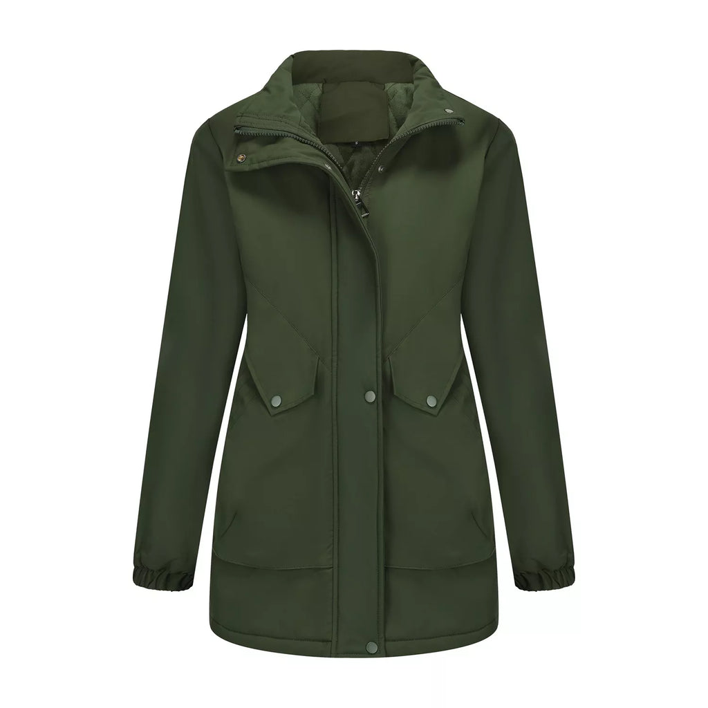 Trendsi Full Size Fur Hooded Warm Winter Parka Outerwear Plus Size