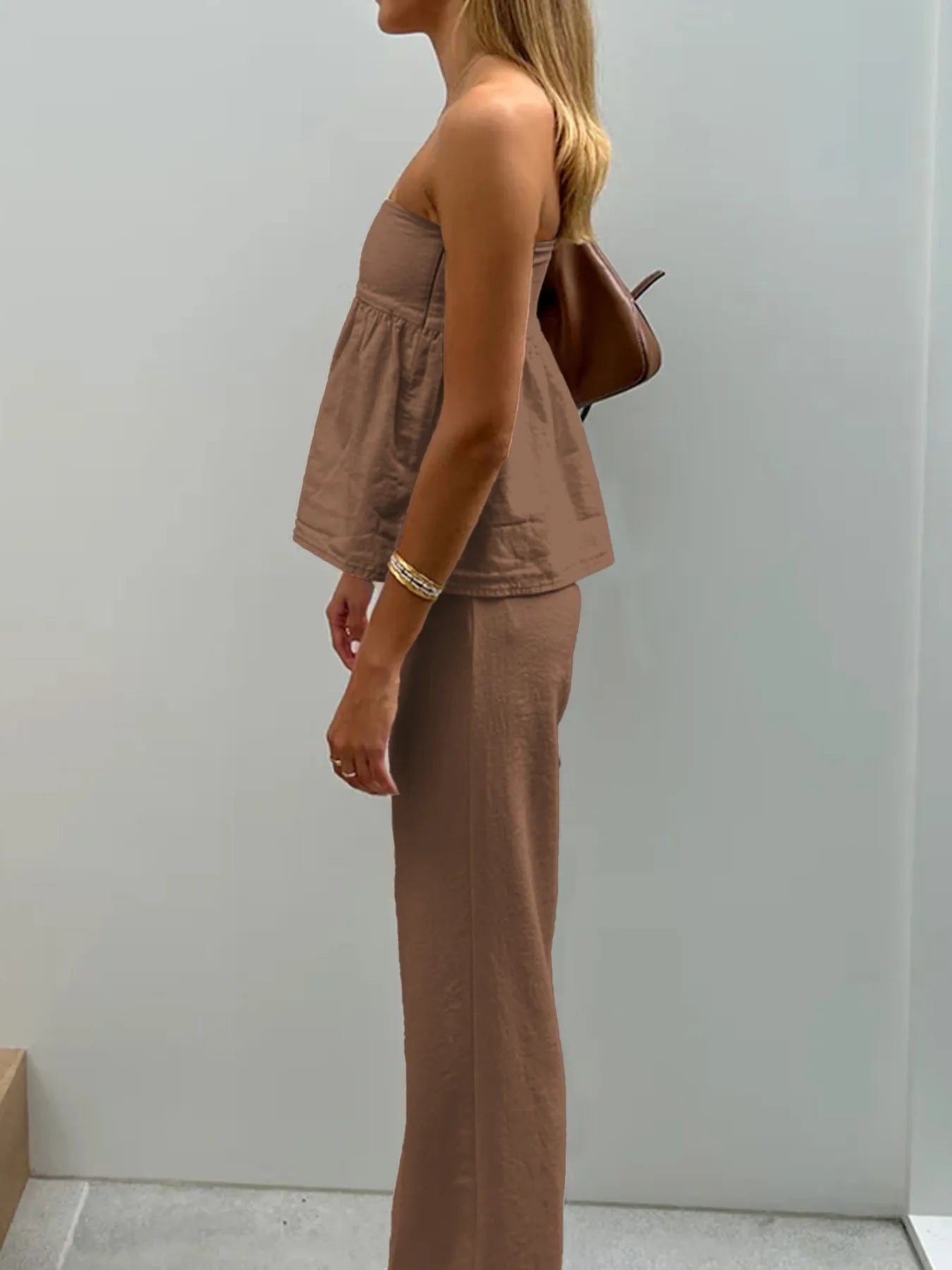 Sarah Express Women's Tube Top and Pants Set