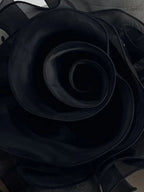 Sarah Express Women's Flower Applique Round Neck Short Sleeve T-Shirt