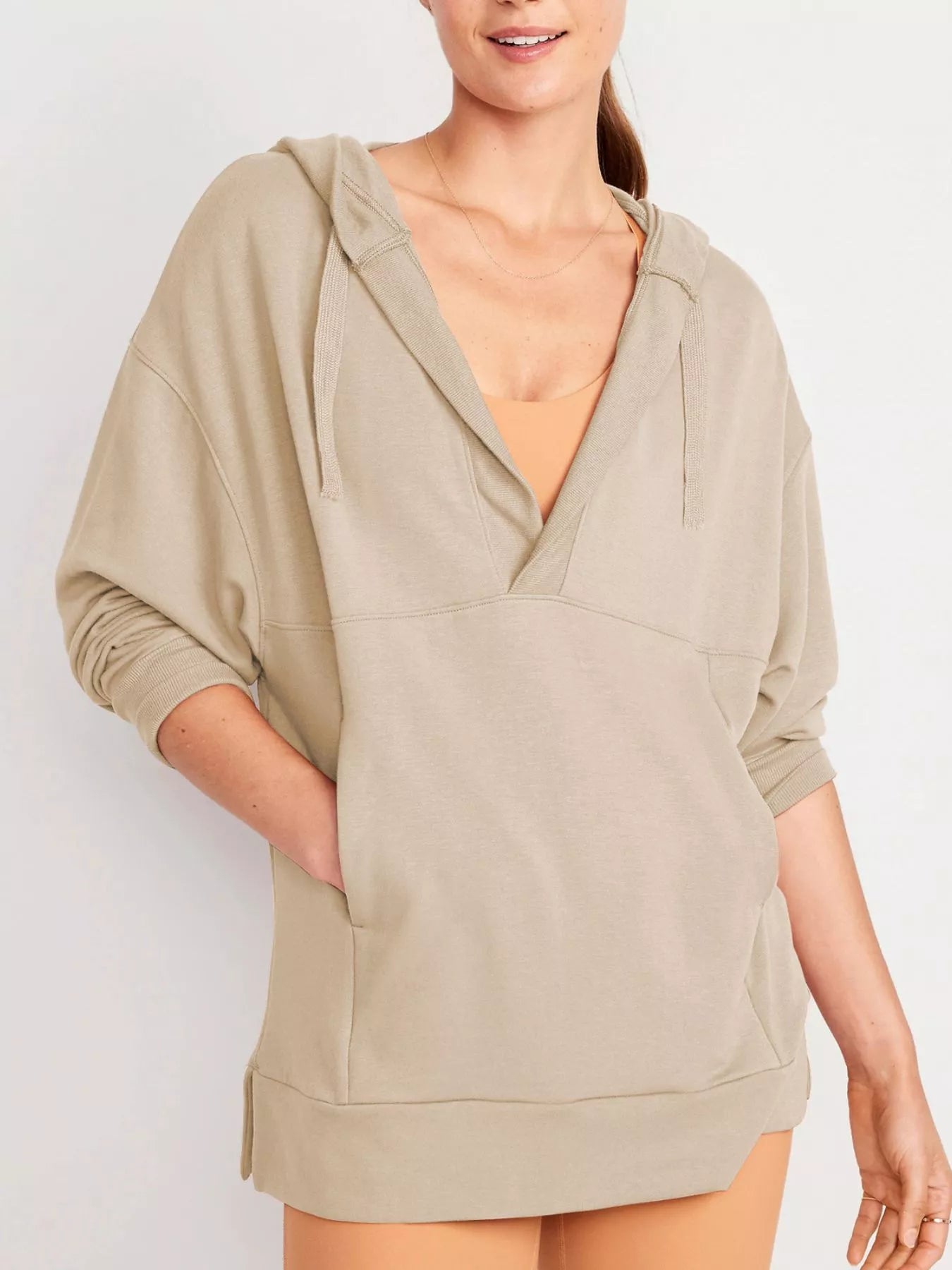 Sarah Express Women's Drawstring Kangaroo Pocket Long Sleeve Hoodie