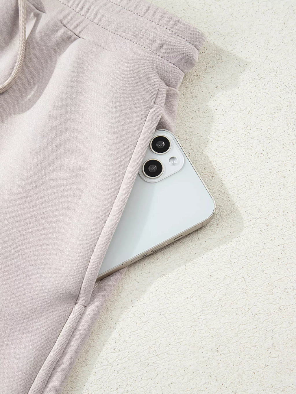 Sarah Express Women's Solid Color Drop Shoulder Pullover and Drawstring Mini Skirt 2pcs Outfit