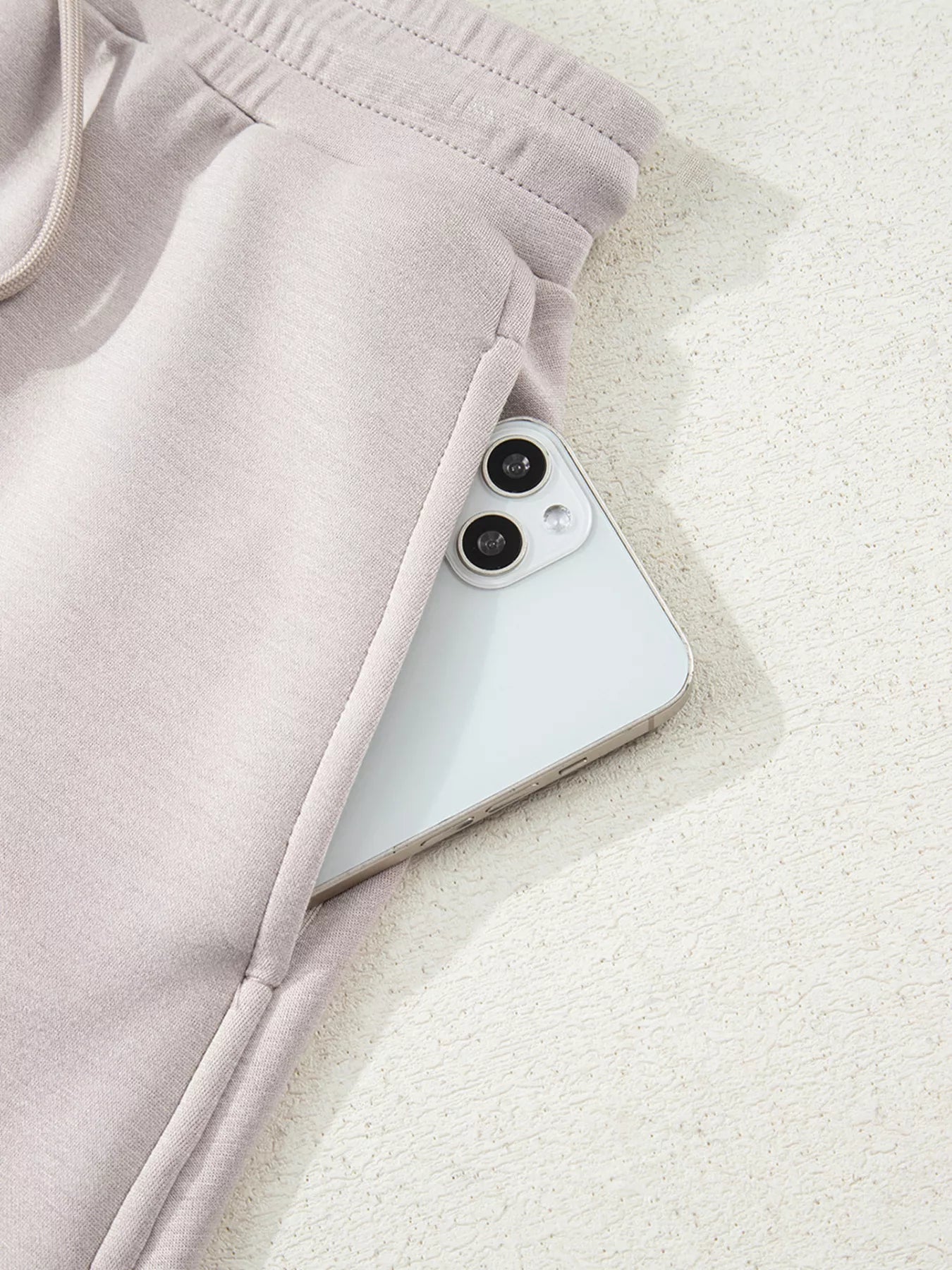 Sarah Express Women's Solid Color Drop Shoulder Pullover and Drawstring Mini Skirt 2pcs Outfit