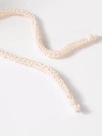 Sarah Express Women's Contrast Trim Cable-Knit Drawstring Hooded Sweater