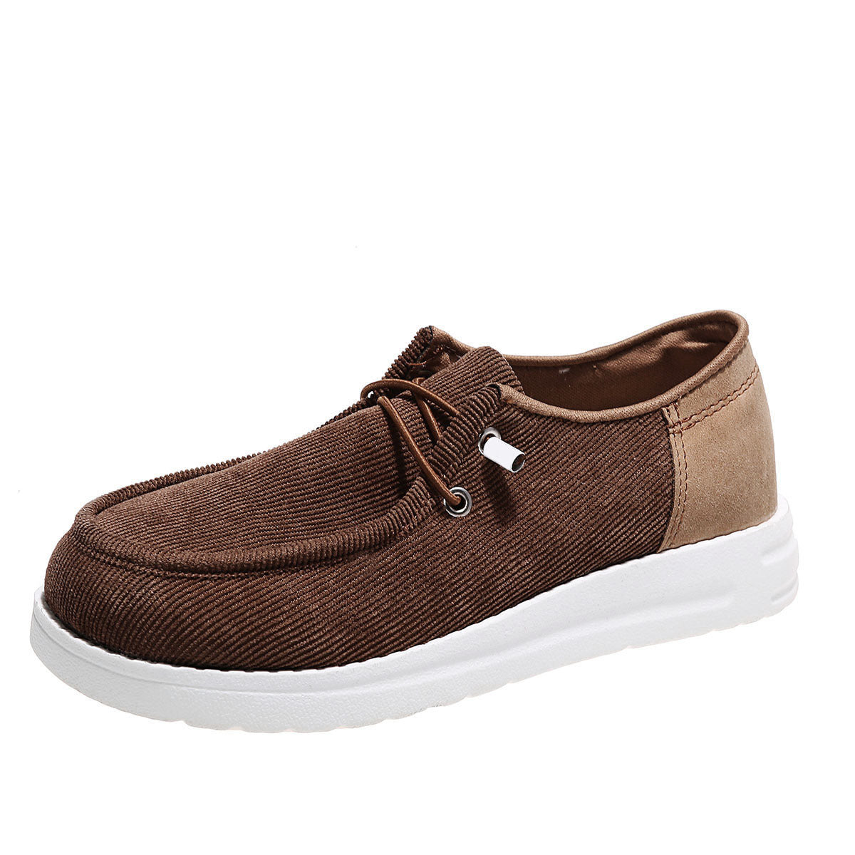 Sarah Express Women's Breathable Elastic Band Flat Shoes | Cloth Upper Round Toe Casual Walking Flats