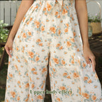 Women's Printed Maxi Dress Casual Short Sleeve Polyester