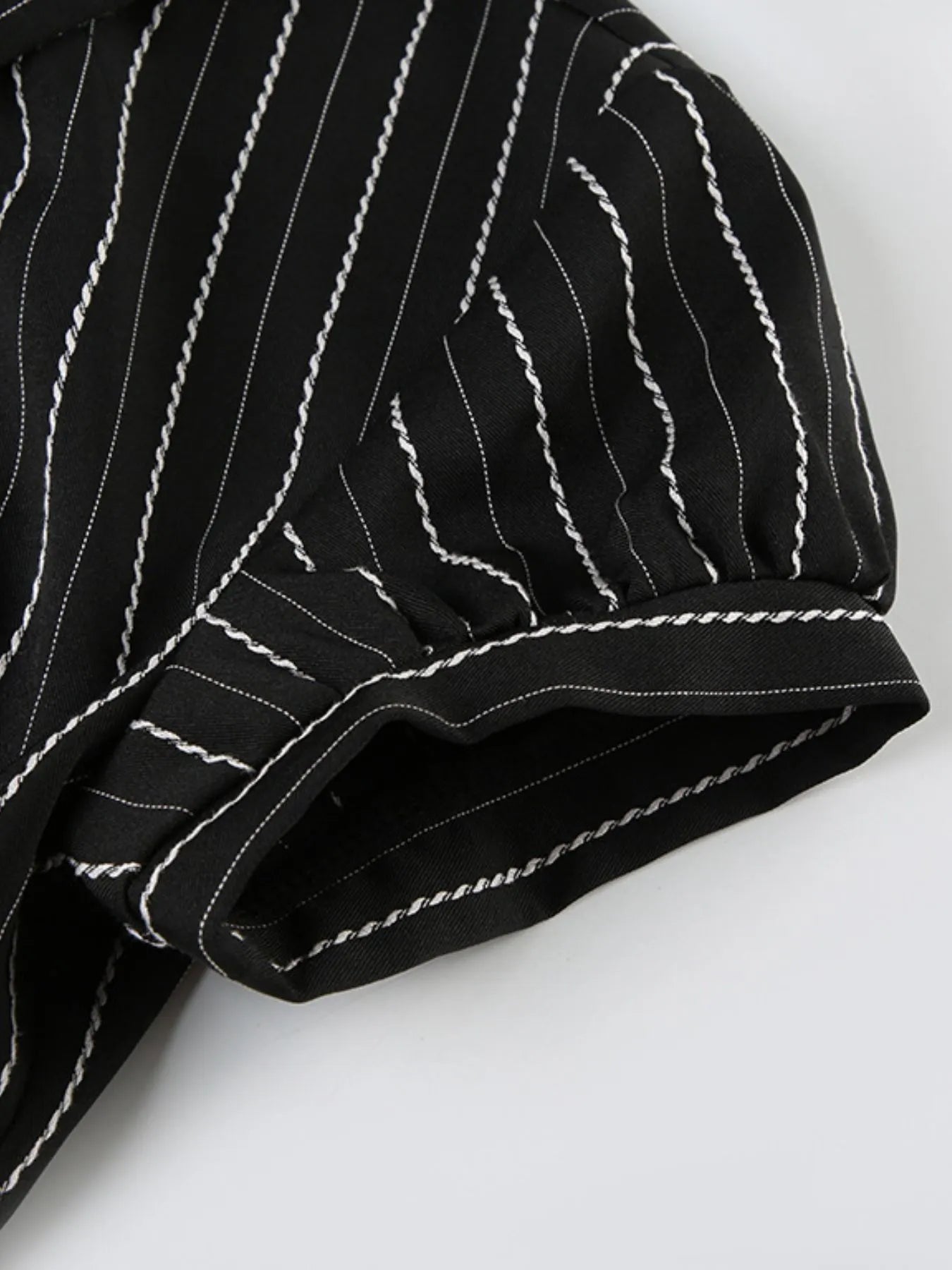 Sarah Express Women's Striped Button-Down Collared Shirt