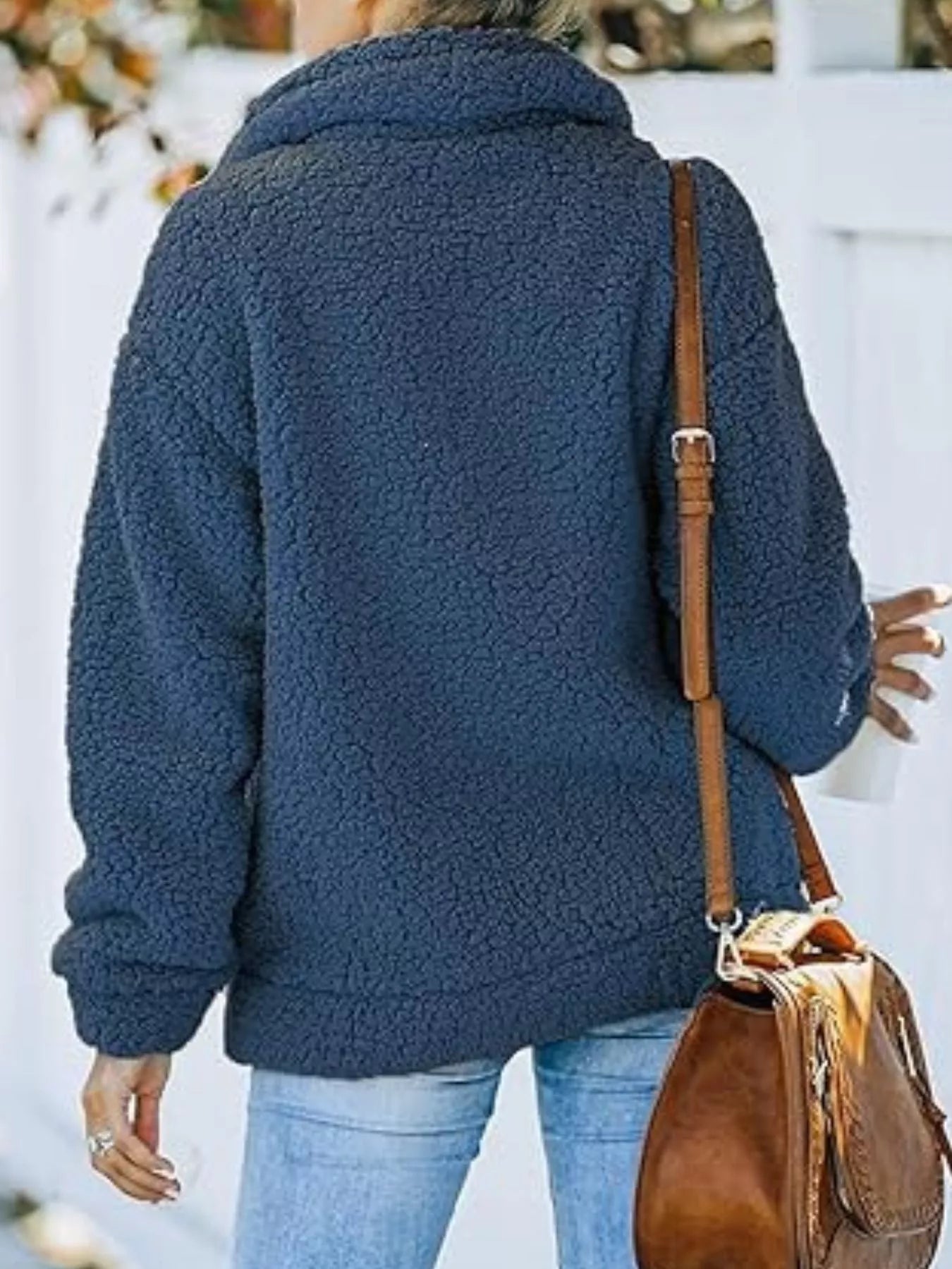 Sarah Express Women's Cozy Fleece Zip Up Jacket Plus Size