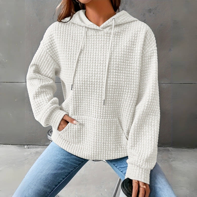 Women's Loose Fit Hooded Long Sleeve Sweatshirt Casual Pullover Top