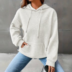 Women's Loose Fit Hooded Long Sleeve Sweatshirt Casual Pullover Top