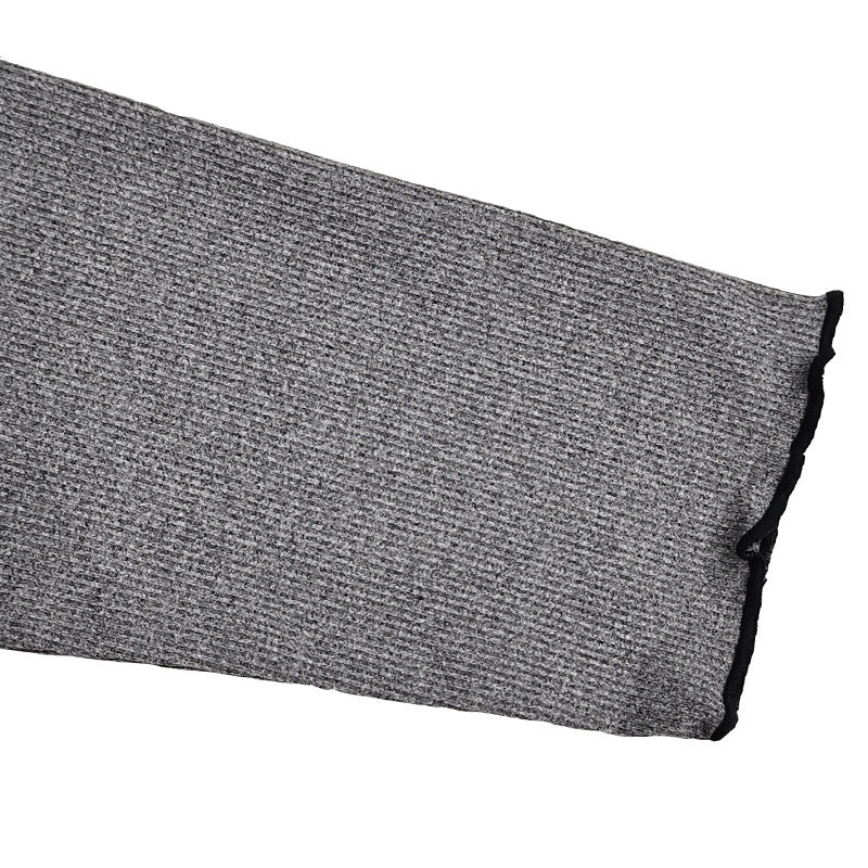 Ribbed Mock Neck Long Sleeve T-Shirt Slim Fit Layering Top