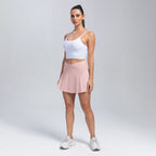 Women's Yoga Skort Athletic Shorts with Skirt Overlay Moisture-Wicking Active Wear