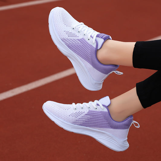 Sarah Express Women's Mesh Sneakers | Breathable Knit Leisure Shoes