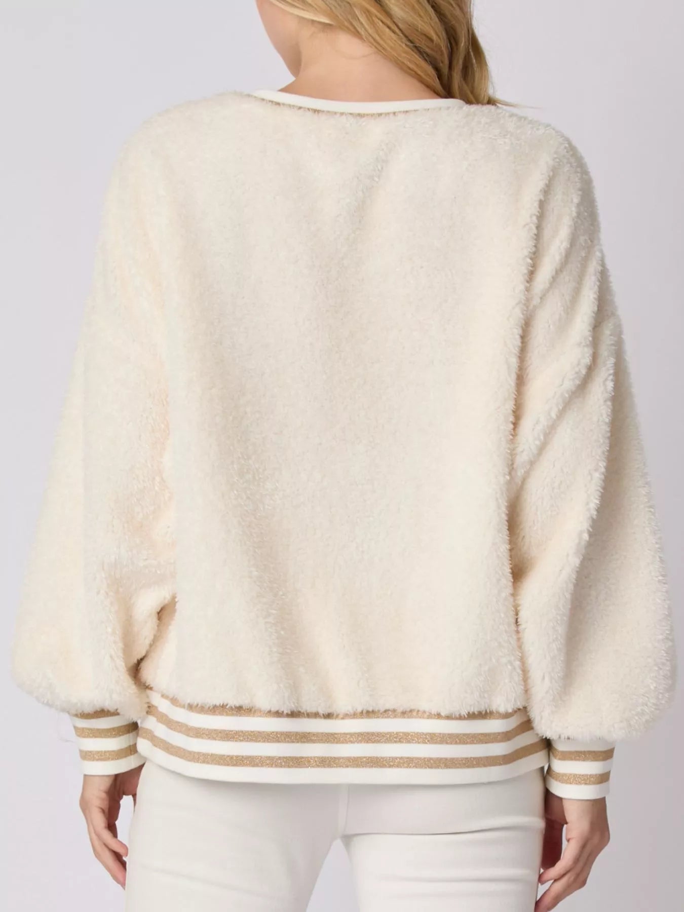 Sarah Express Women's Rhinestone Merry Christmas Round Neck Sweatshirt