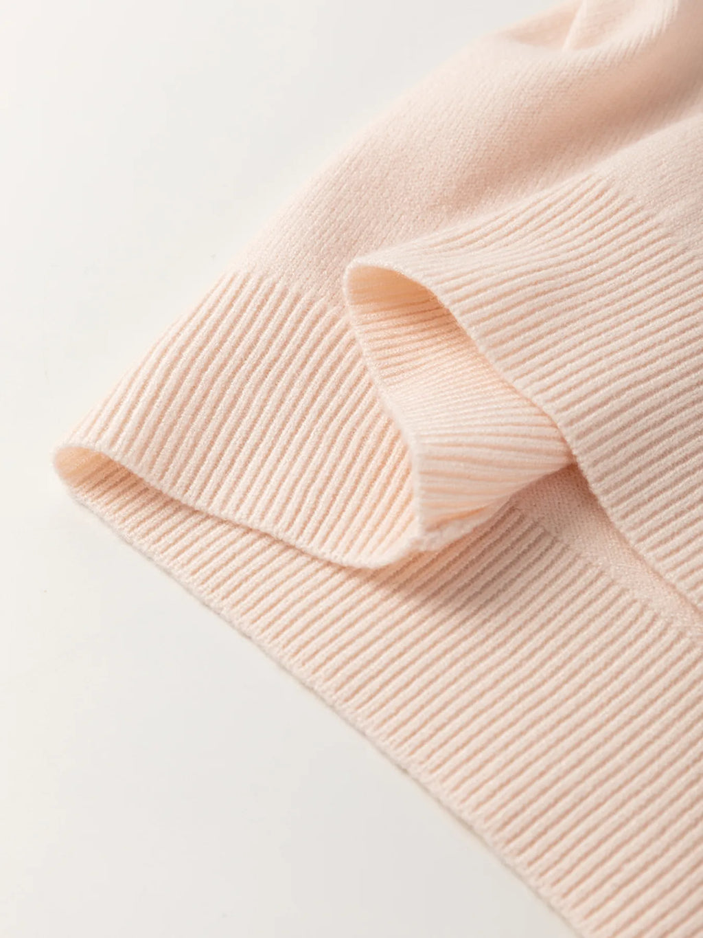 Sarah Express Women's Pearl Embellished Bow Detail Short Sleeve Sweater