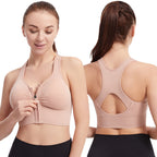 Women's Shockproof Push Up Sports Bra - High Impact Running Yoga Fitness Plus Size