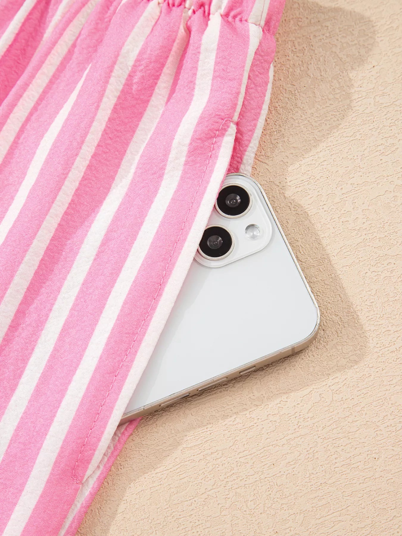 Sarah Express Women's Stripe Buttoned Front Long Sleeve Sleepwear Set