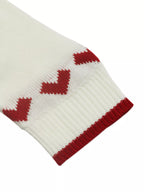 Sarah Express Women's Heart Pattern Dropped Shoulder Sweater