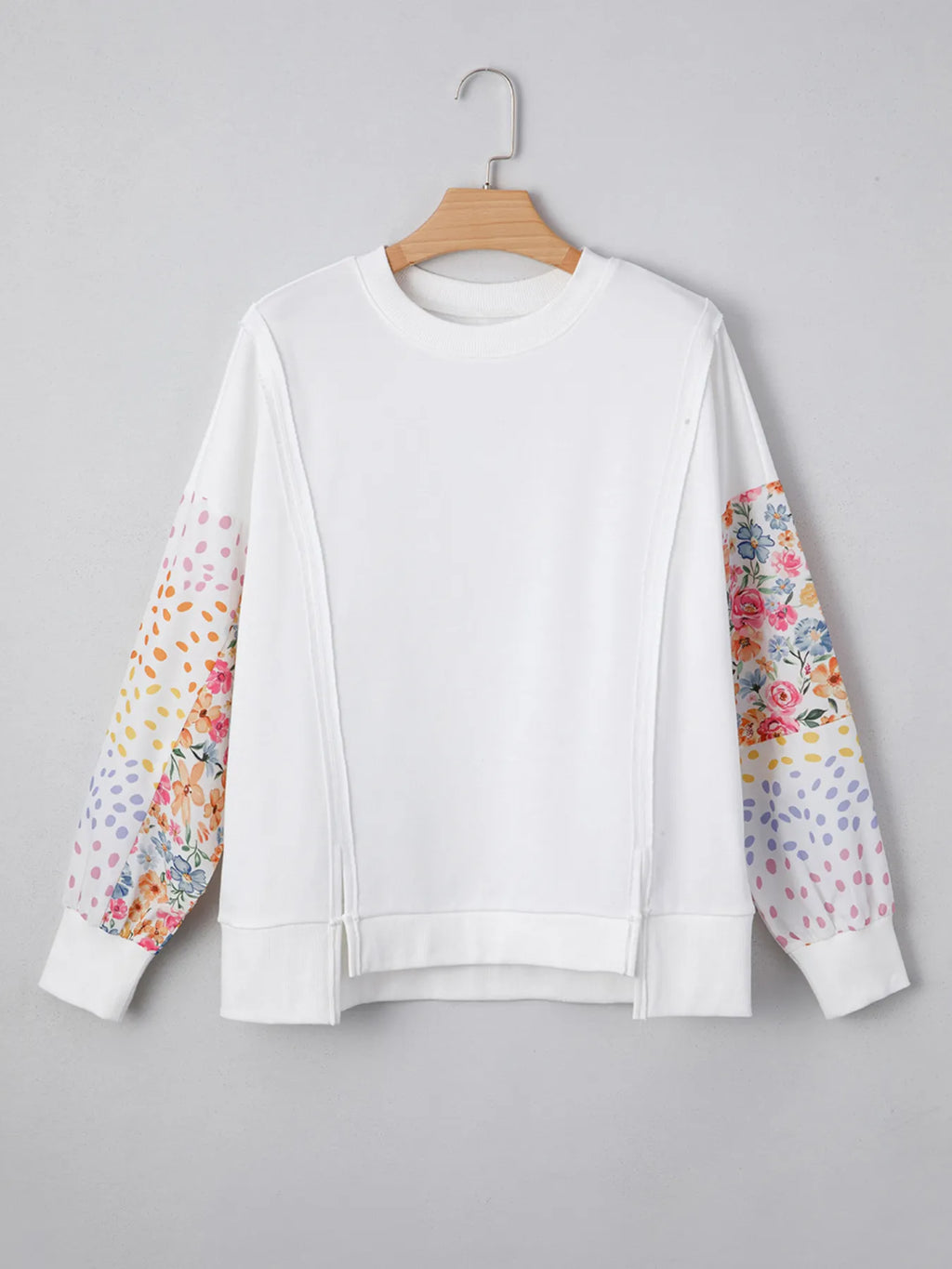 Sarah Express Women's Floral Print Long Sleeve Sweatshirt
