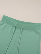 Sarah Express Women's Contrast Trim T-Shirt and Drawstring Pants Set