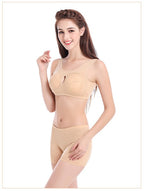 Women's Plus Size Wireless Cotton Comfort Bra Removable Padding