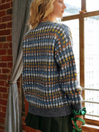 Sarah Express Women's V-Neck Button Down Knit Cardigan