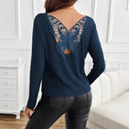 Women's Ribbed Batwing Sleeve Long Sleeve Top Pullover