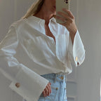 Women's Long Sleeve Shirt Loose Fit Casual Spring Top