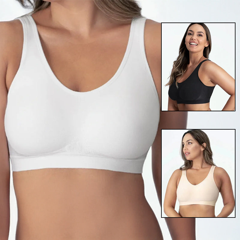 Women's Wireless Shaper Bra Seamless Support Plus Size