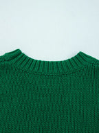 Sarah Express Women's Plaid Bow Graphic Christmas Sweater