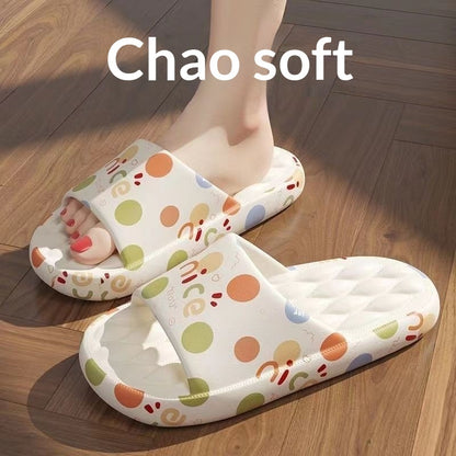 Sarah Express Women's Summer Slide Sandals - Casual Outdoor Slippers with Cute Designs White Rhombus Plaid Nice