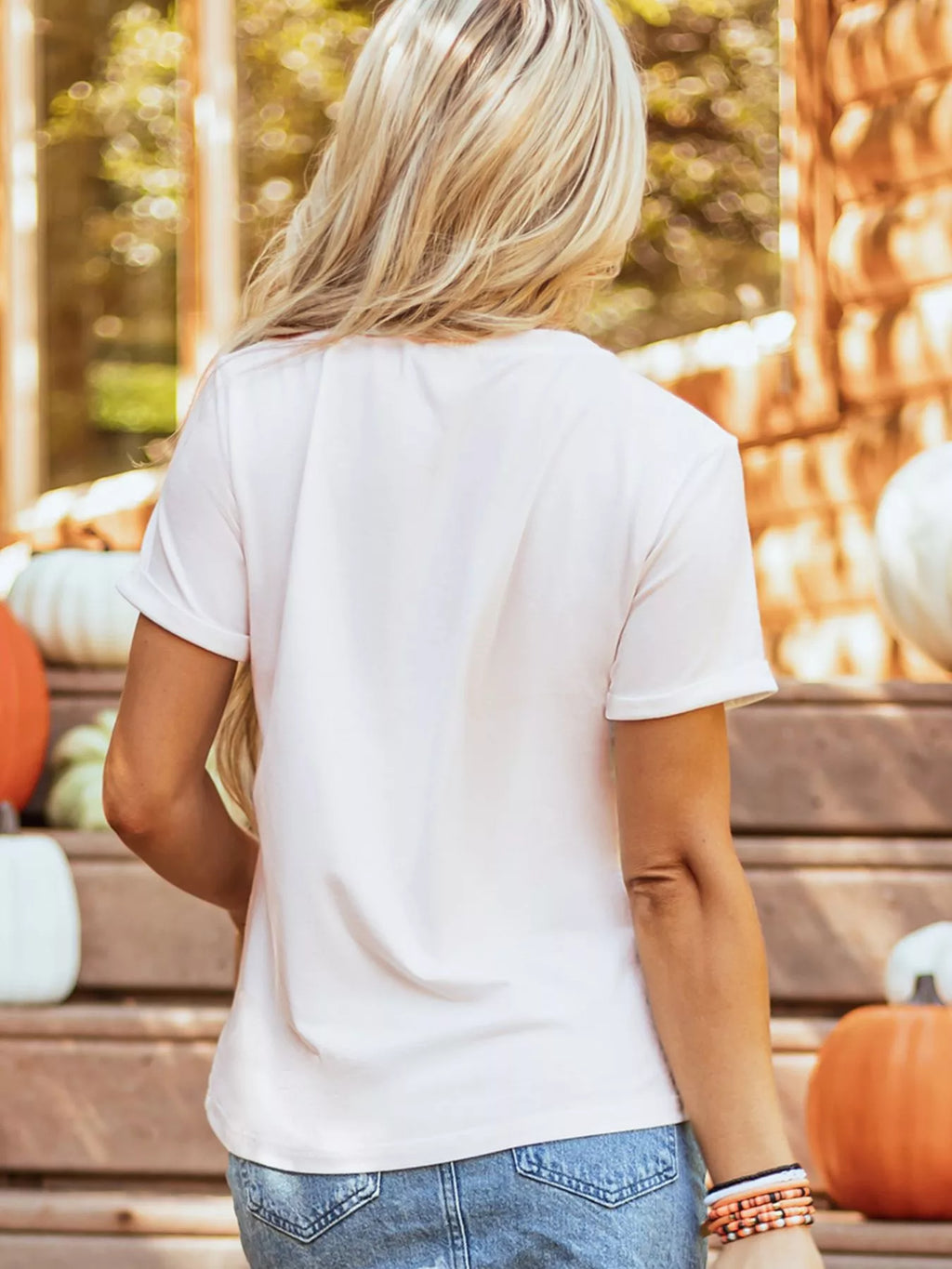 Sarah Express Women's Fall Vibe Thanksgiving Graphic T Shirt